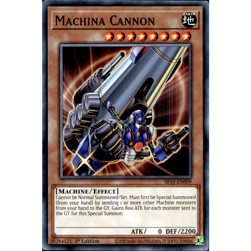 yugioh machina cards Machina Cannon SR10-EN009 Yu-Gi-Oh! Card