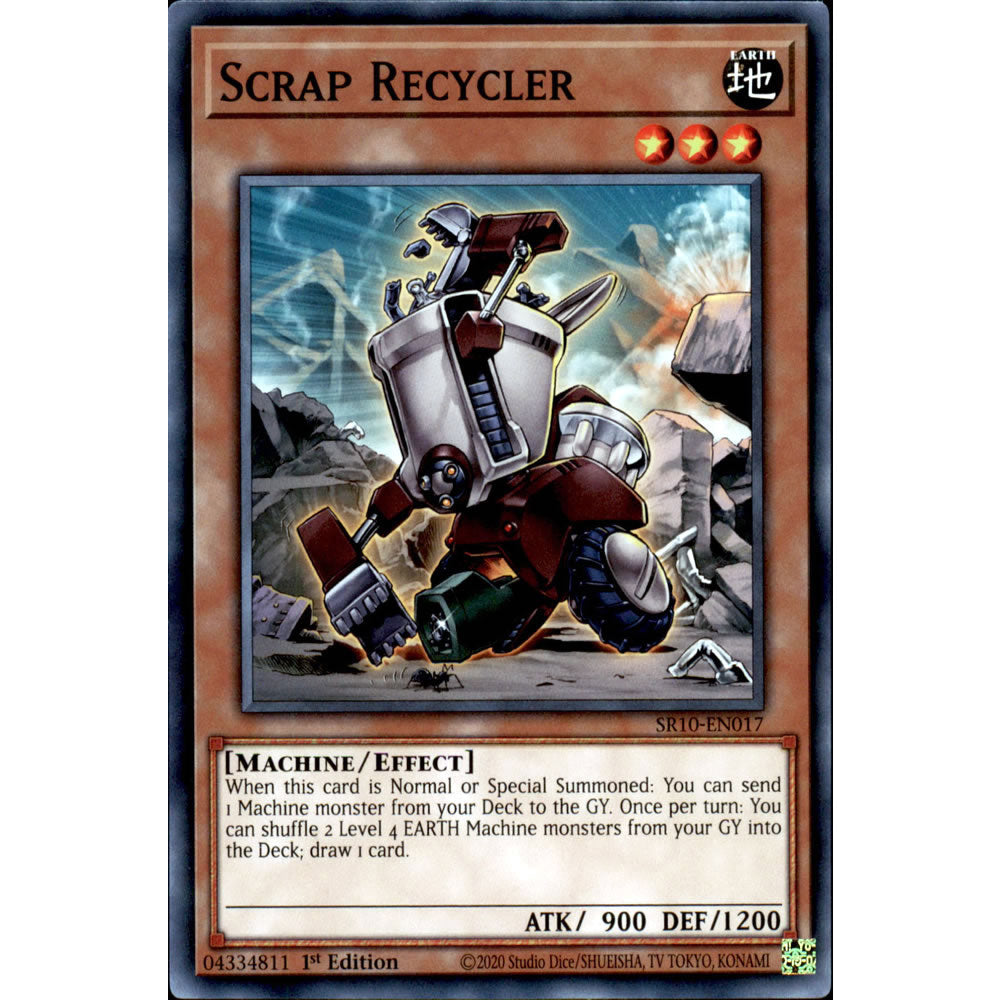 scrap yugioh deck Scrap Recycler SR10-EN017 Yu-Gi-Oh! Card