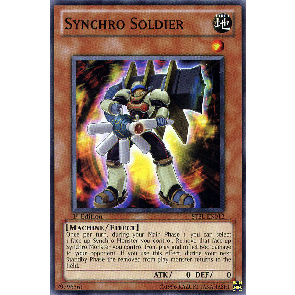 Synchro Soldier STBL-EN012 Yu-Gi-Oh! Card - Deckboosters Synchro Soldier STBL-EN012 Yu-Gi-Oh! Card - Deckboosters