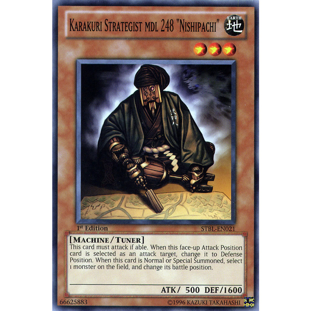 Karakuri Strategist MDL 248 "Nishipachi" STBL-EN021 Yu-Gi-Oh! Card from the Starstrike Blast Set