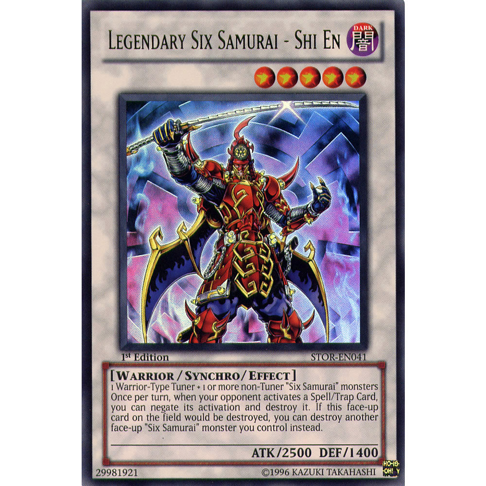 Legendary Six Samurai - Shi En STOR-EN041 Yu-Gi-Oh! Card from the Storm of Ragnarok Set