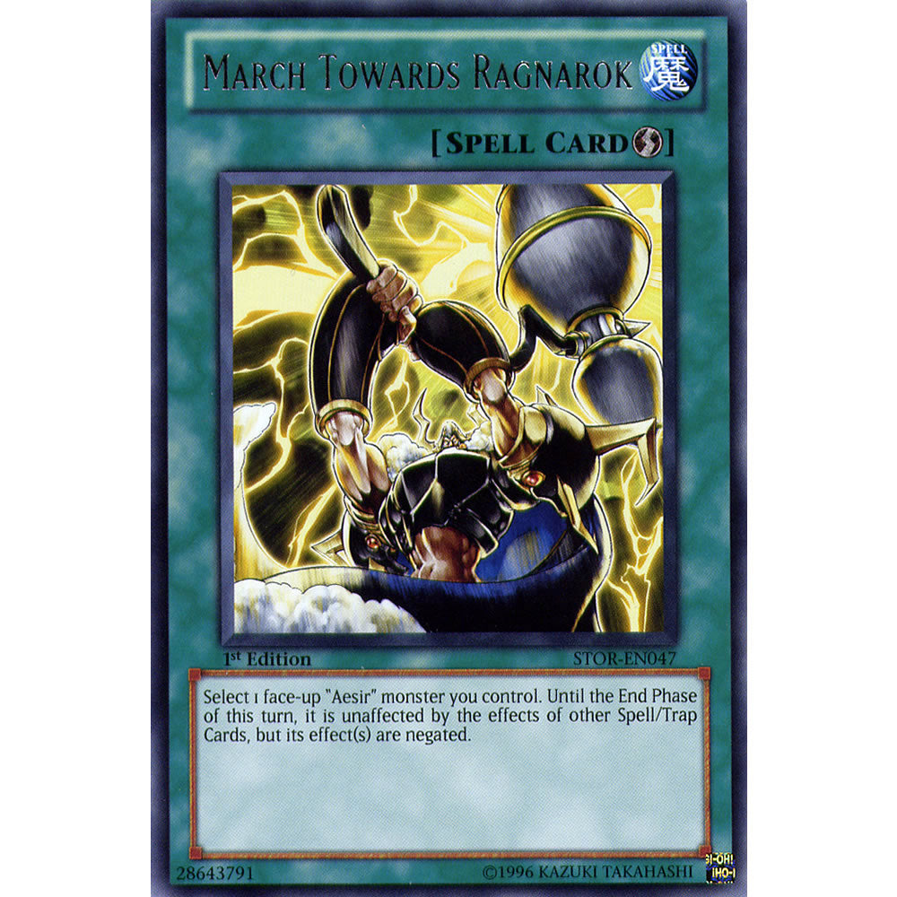 March Towards Ragnarok STOR-EN047 Yu-Gi-Oh! Card from the Storm of Ragnarok Set
