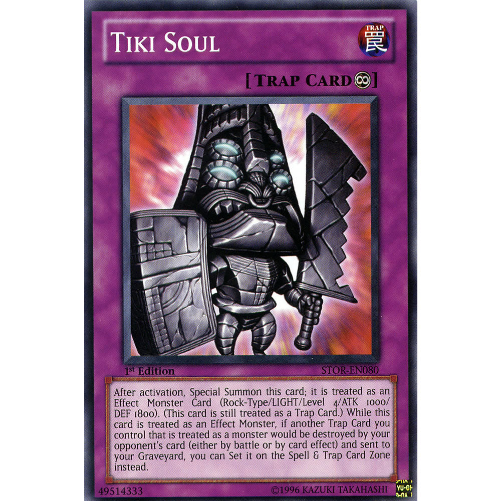 Tiki Soul STOR-EN080 Yu-Gi-Oh! Card from the Storm of Ragnarok Set