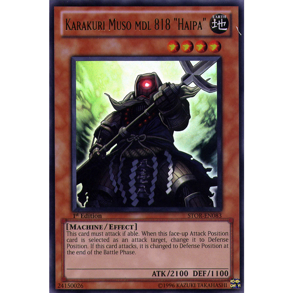 Karakuri Muso MDL 818 "Haipa" STOR-EN083 Yu-Gi-Oh! Card from the Storm of Ragnarok Set