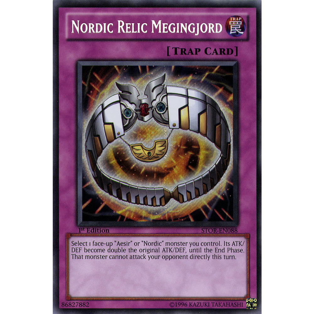 Nordic Relic Megingjord STOR-EN088 Yu-Gi-Oh! Card from the Storm of Ragnarok Set