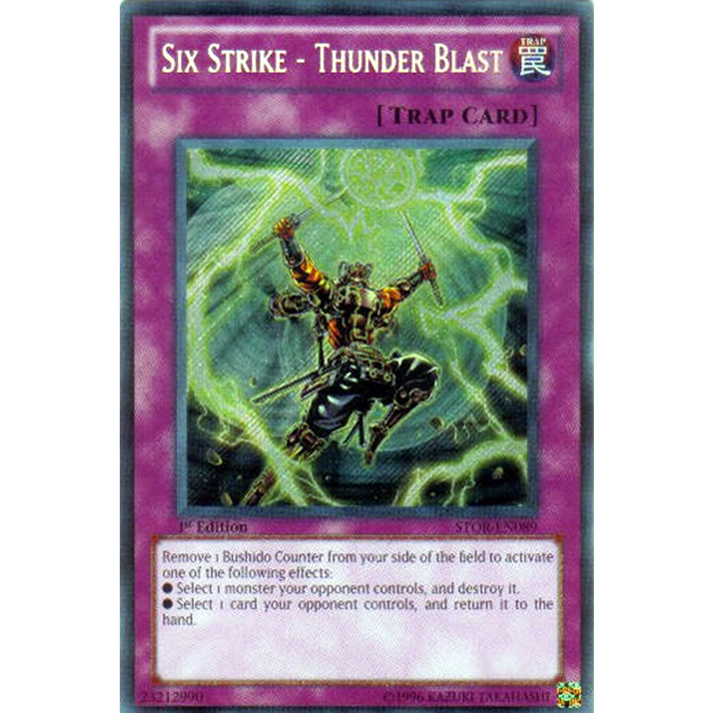 Six Strike - Thunder Blast STOR-EN089 Yu-Gi-Oh! Card from the Storm of Ragnarok Set