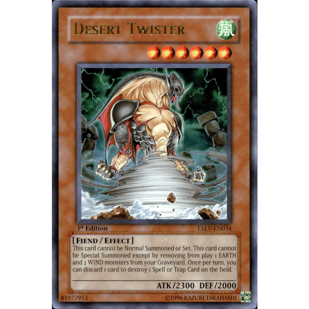 Desert Twister TAEV-EN034 Yu-Gi-Oh! Card from the Tactical Evolution Set