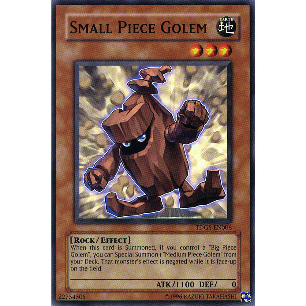 small yugioh cards Small Piece Golem TDGS-EN006 Yu-Gi-Oh! Card