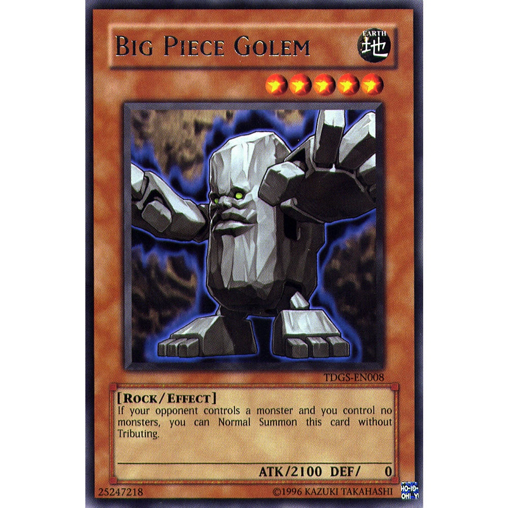 Big Piece Golem TDGS-EN008 Yu-Gi-Oh! Card - Deckboosters Big Piece Golem TDGS-EN008 Yu-Gi-Oh! Card - Deckboosters