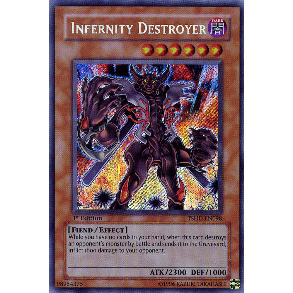 Infernity Destroyer TSHD-EN098 Yu-Gi-Oh! Card from the The Shining Darkness Set