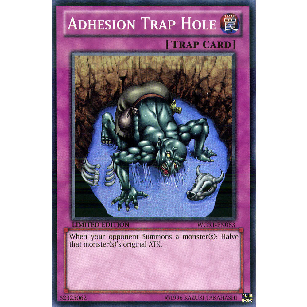 Adhesion Trap Hole WGRT-EN083 Yu-Gi-Oh! Card from the War of the Giants Reinforcements Set