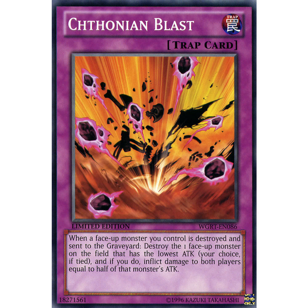 Chthonian Blast WGRT-EN086 Yu-Gi-Oh! Card from the War of the Giants Reinforcements Set