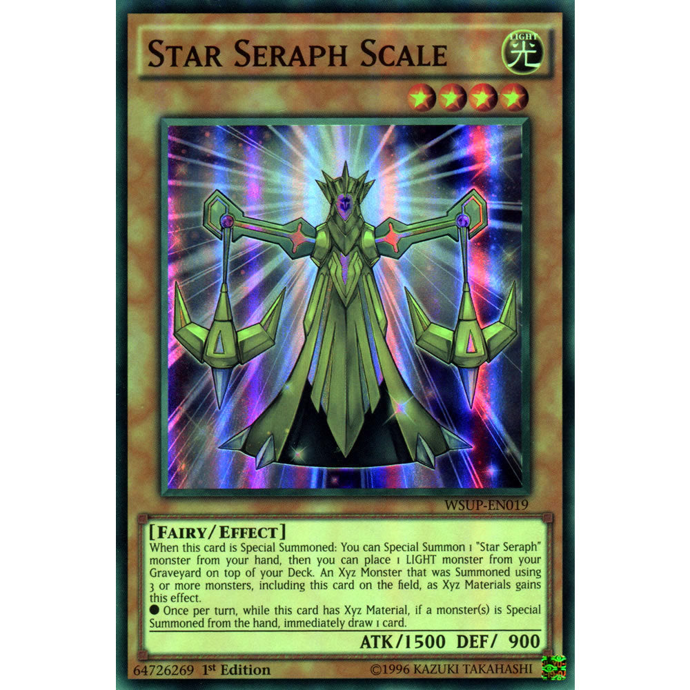 Star Seraph Scale WSUP-EN019 Yu-Gi-Oh! Card - Deckboosters Star Seraph Scale WSUP-EN019 Yu-Gi-Oh! Card - Deckboosters