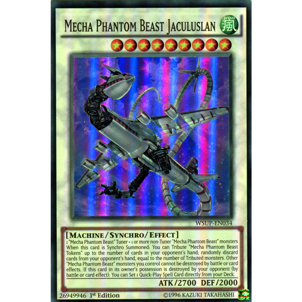 Mecha Phantom Beast Jaculuslan WSUP-EN034 Yu-Gi-Oh! Card from the World Superstars Set