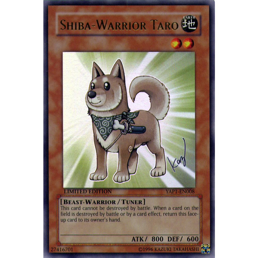 Shiba-Warrior Taro YAP1-EN008 Yu-Gi-Oh! Card from the Shonen Jump Anniversary Pack Set