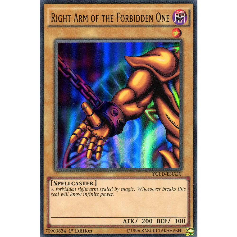 yugioh arm card Yu-Gi-Oh Left of the Forbidden One If you have 2 or more other cards in your hand Yu Gi Oh Duel Disk,