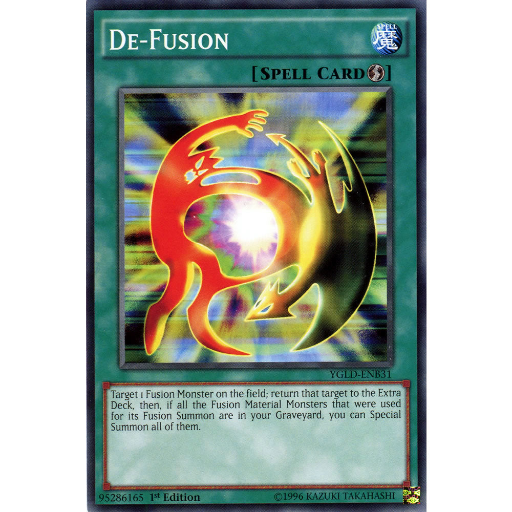 De-Fusion YGLD-ENB31 Yu-Gi-Oh! Card from the Yugi's Legendary Decks Set