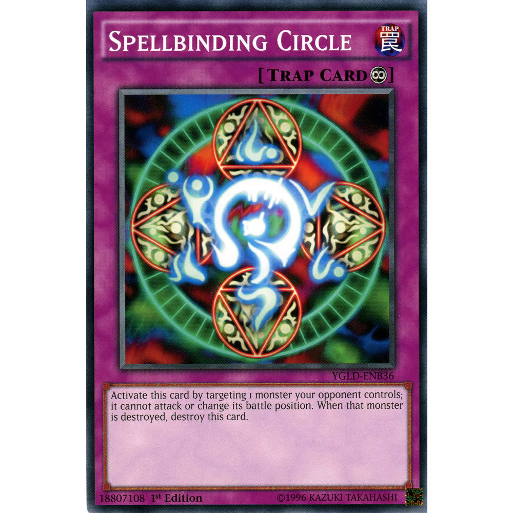 Spellbinding Circle YGLD-ENB36 Yu-Gi-Oh! Card from the Yugi's Legendary Decks Set