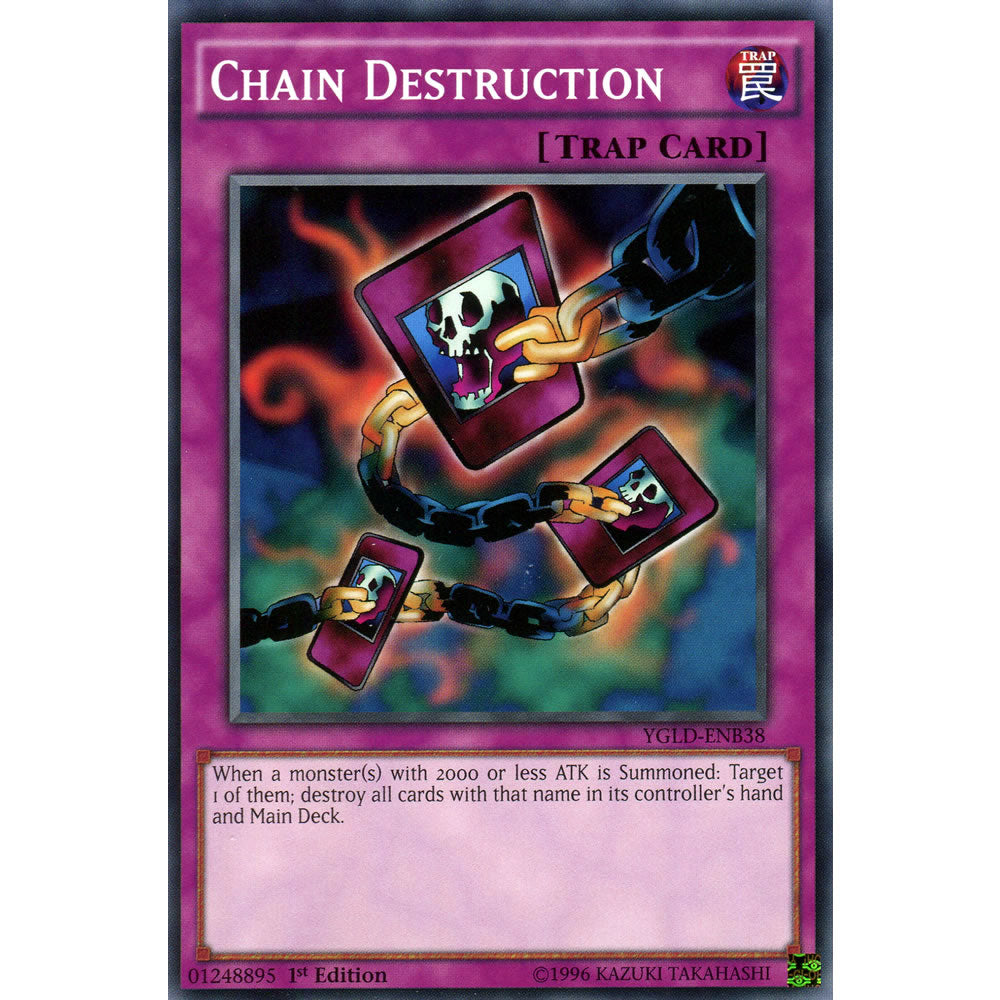 Chain Destruction YGLD-ENB38 Yu-Gi-Oh! Card from the Yugi's Legendary Decks Set