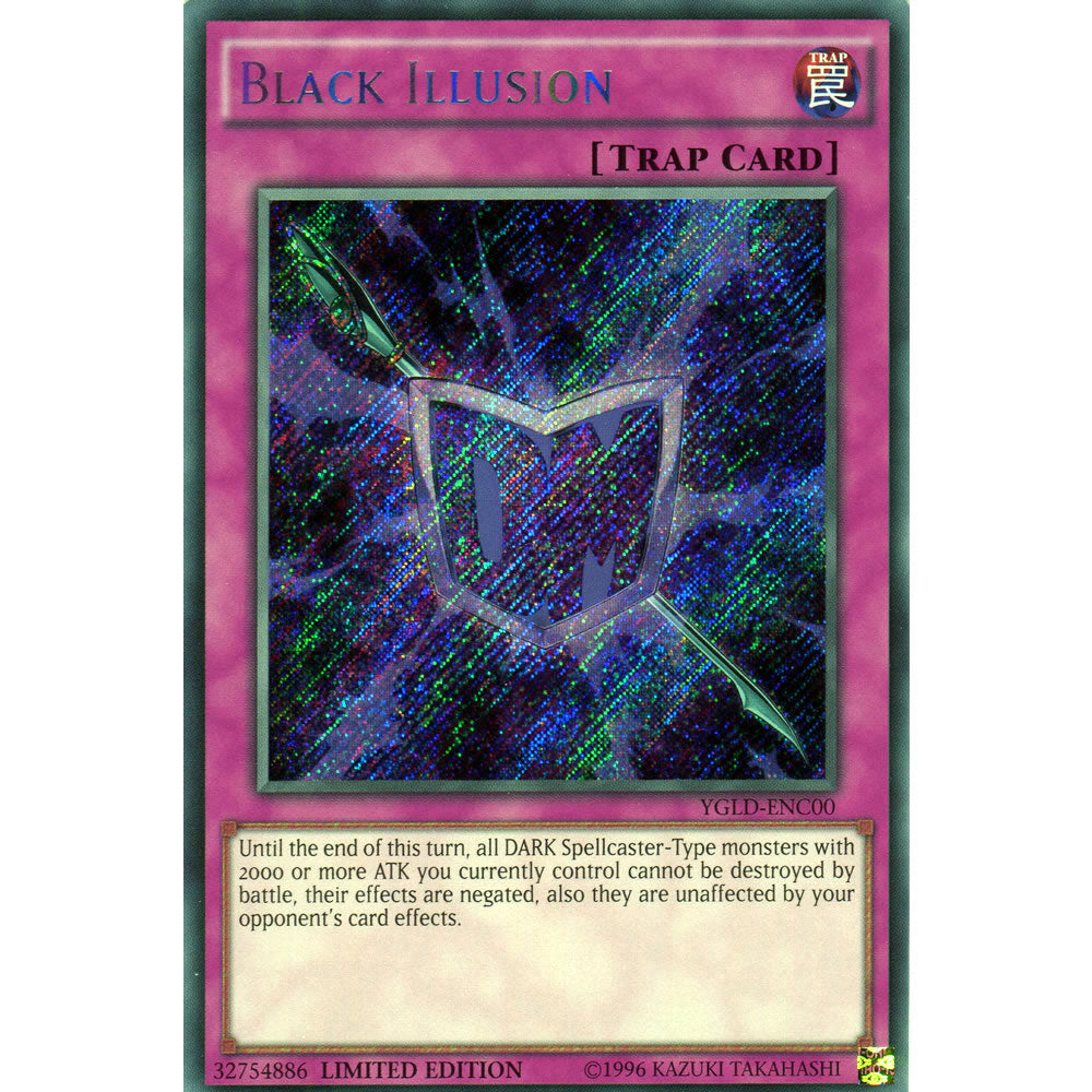 Black Illusion YGLD-ENC00 Yu-Gi-Oh! Card from the Yugi's Legendary Decks Set