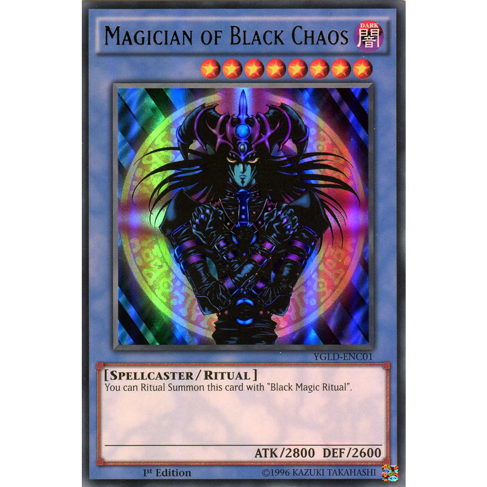 Magician of Black Chaos YGLD-ENC01 Yu-Gi-Oh! Card from the Yugi's Legendary Decks Set