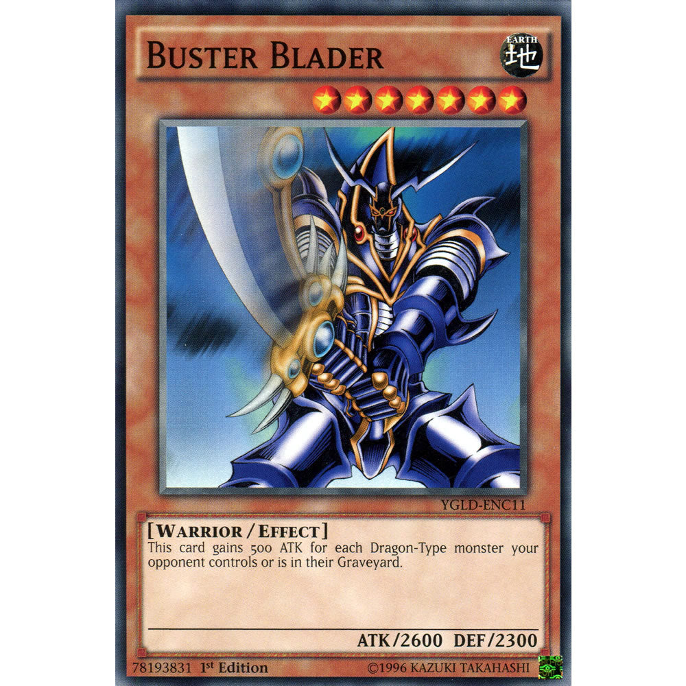 Buster Blader YGLD-ENC11 Yu-Gi-Oh! Card from the Yugi's Legendary Decks Set
