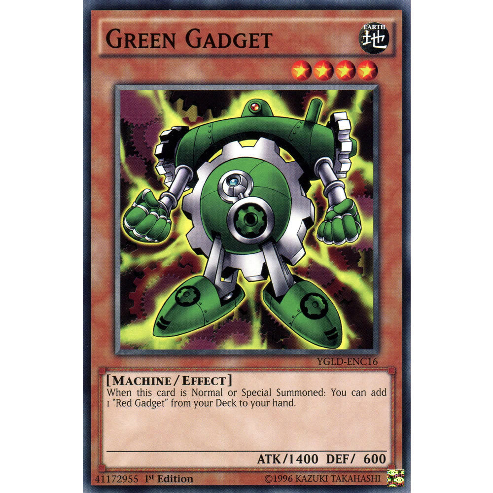 Green Gadget YGLD-ENC16 Yu-Gi-Oh! Card from the Yugi's Legendary Decks Set