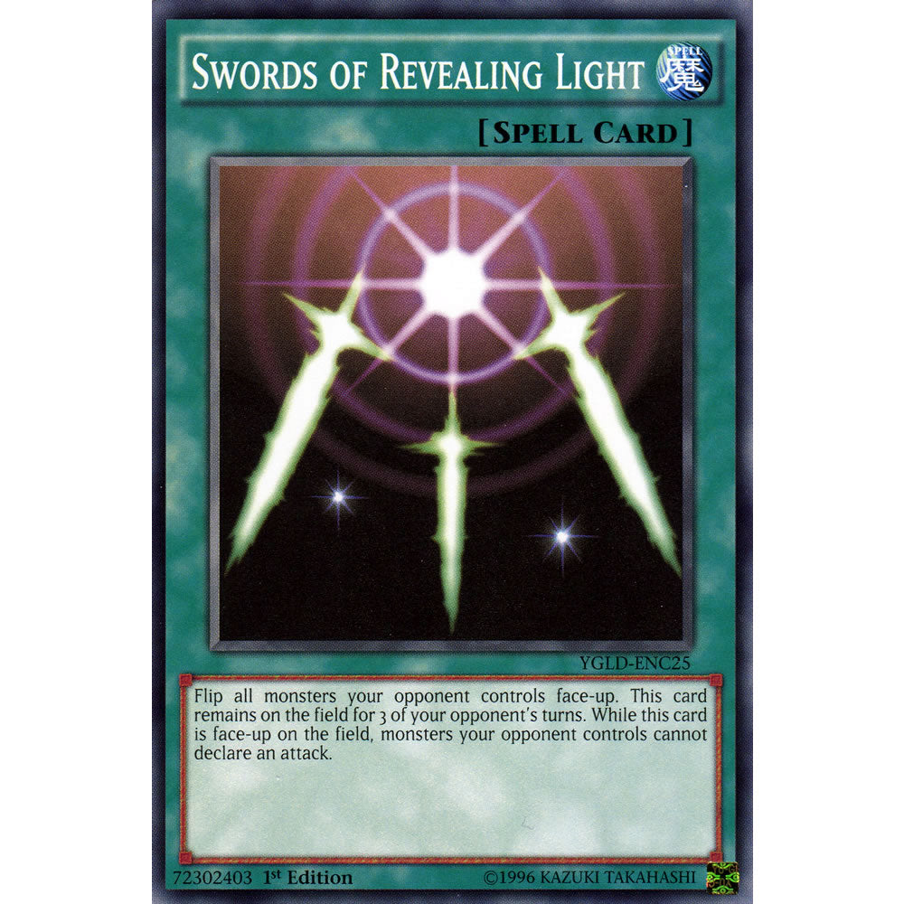 Swords of Revealing Light YGLD-ENC25 Yu-Gi-Oh! Card from the Yugi's Legendary Decks Set