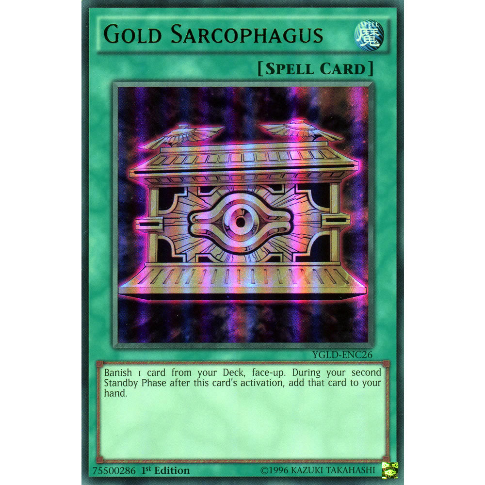 Gold Sarcophagus YGLD-ENC26 Yu-Gi-Oh! Card from the Yugi's Legendary Decks Set