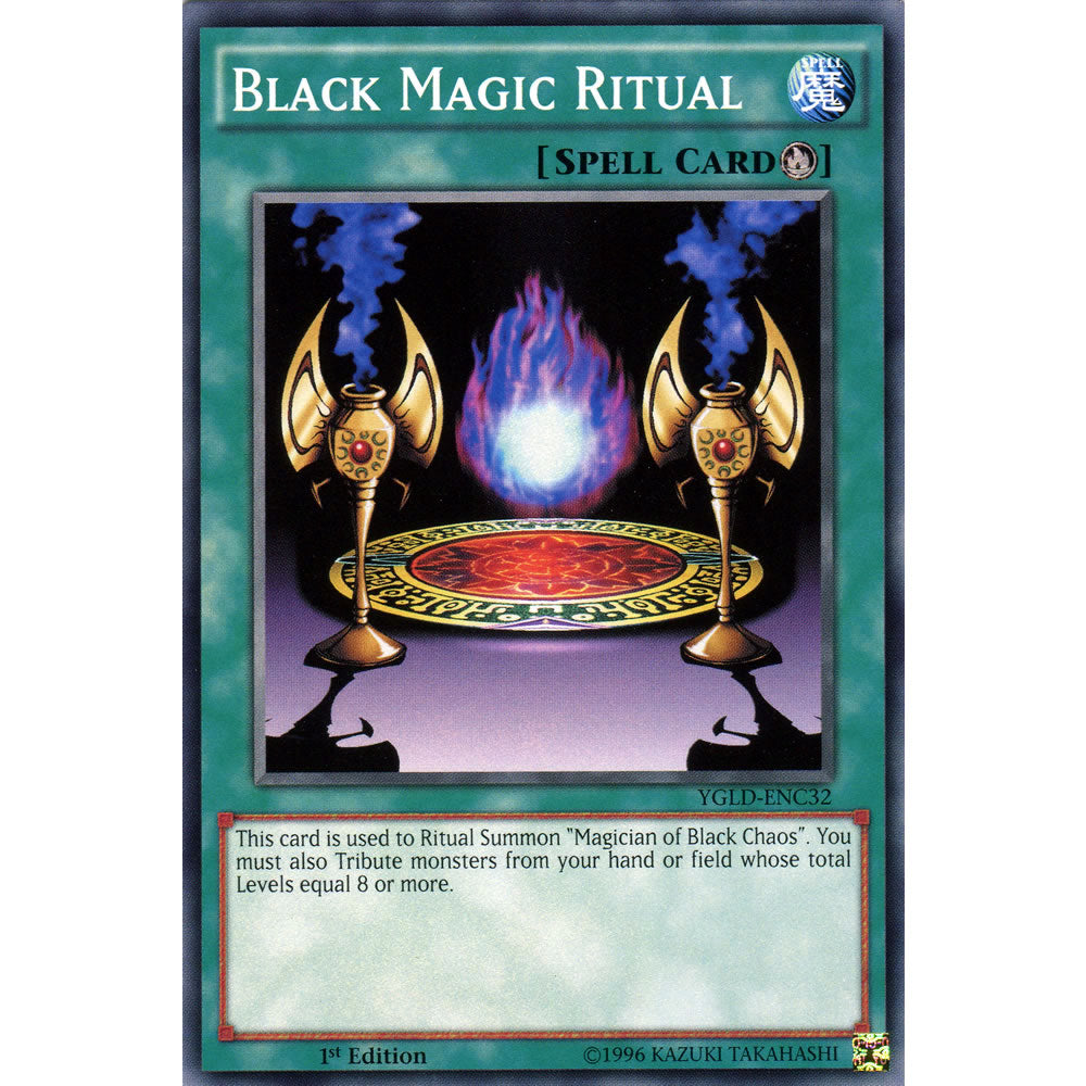 Black Magic Ritual YGLD-ENC32 Yu-Gi-Oh! Card from the Yugi's Legendary Decks Set