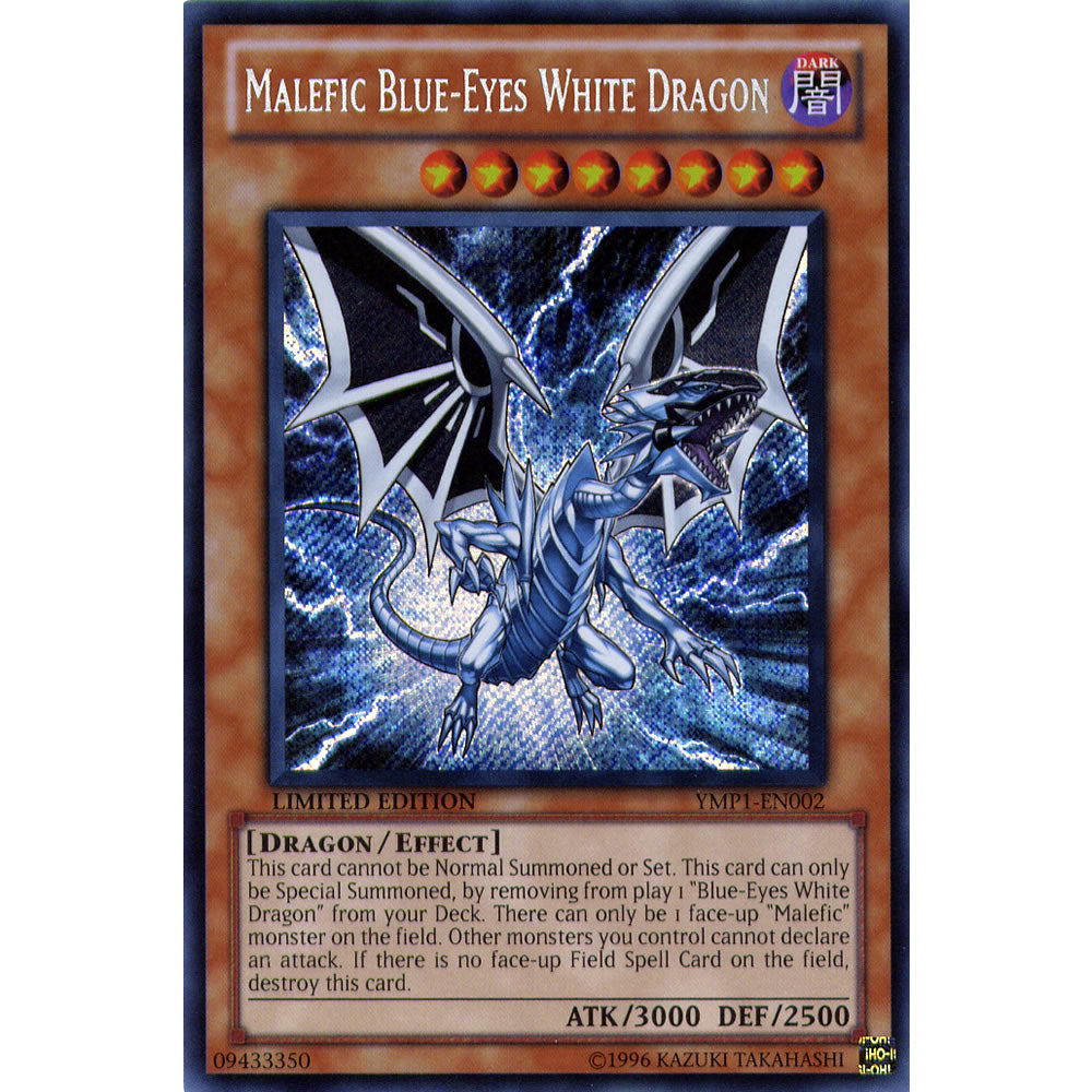 Malefic Blue-Eyes White Dragon YMP1-EN002 Yu-Gi-Oh! Card Malefic Blue-Eyes White Dragon YMP1-EN002 Yu-Gi-Oh! Card