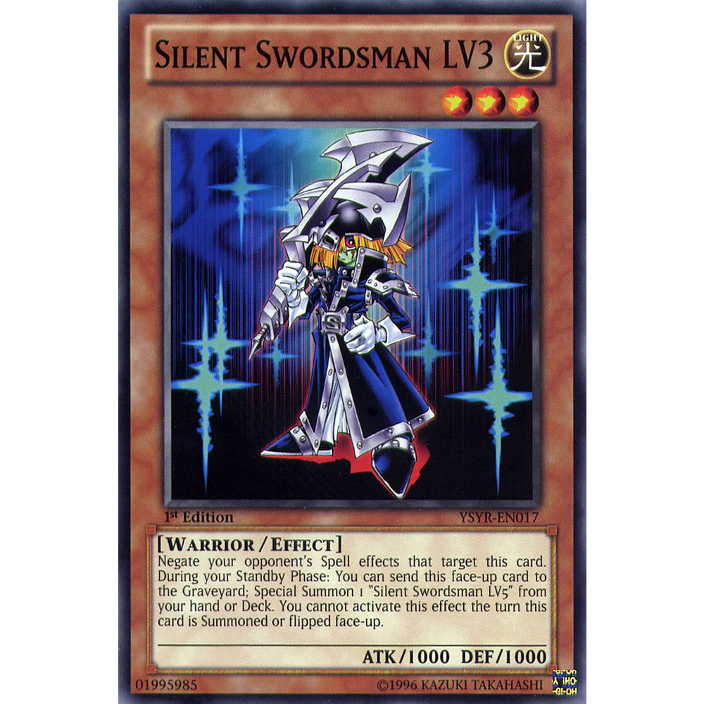 Silent Swordsman LV3 YSYR-EN017 Yu-Gi-Oh! Card from the Yugi Reloaded Set