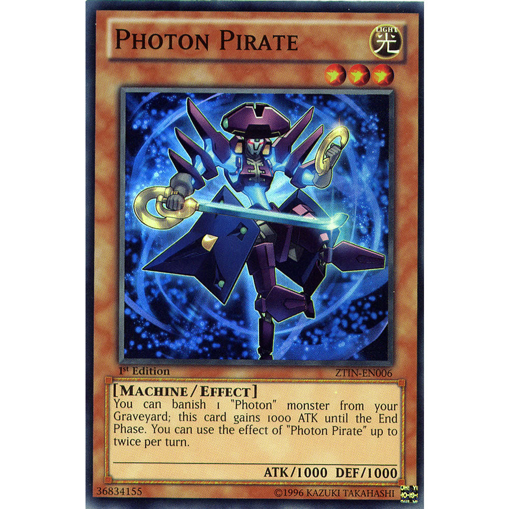 Photon Pirate ZTIN-EN006 Yu-Gi-Oh! Card from the Zexal Collection Tin Promo Set