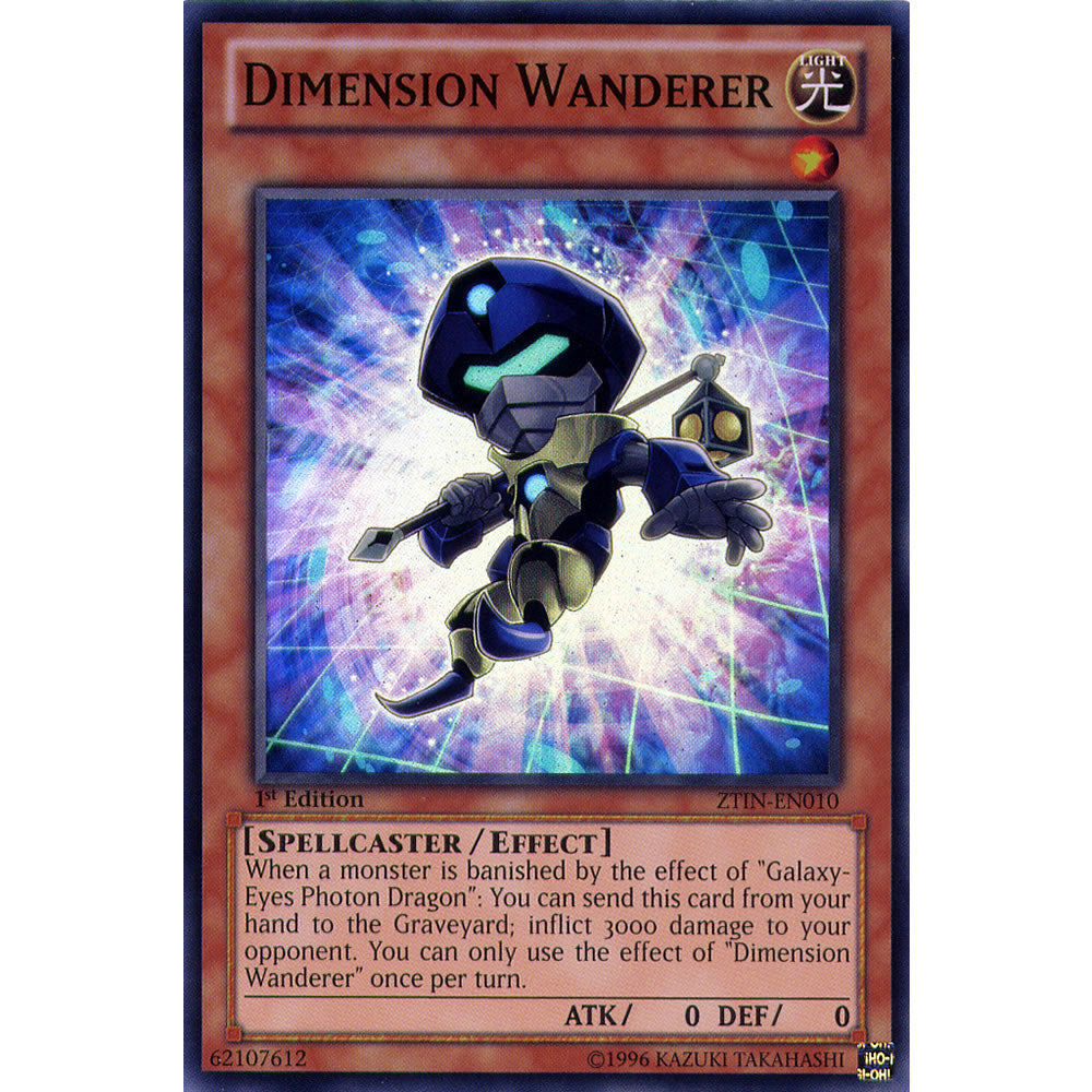 Dimension Wanderer ZTIN-EN010 Yu-Gi-Oh! Card from the Zexal Collection Tin Promo Set