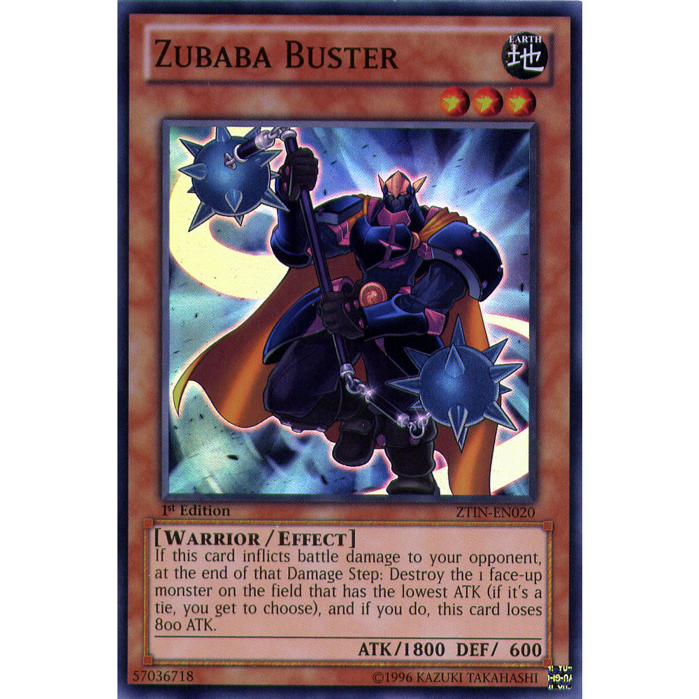 Zubaba Buster ZTIN-EN020 Yu-Gi-Oh! Card from the Zexal Collection Tin Promo Set