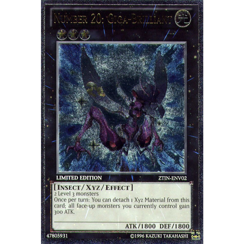 Number 20: Giga-Brilliant ZTIN-ENV02 Yu-Gi-Oh! Card from the Zexal Collection Tin Promo Set