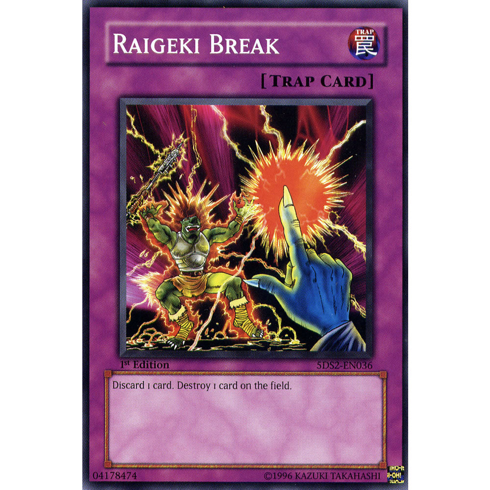 Raigeki Break 5DS2-EN036 Yu-Gi-Oh! Card from the 5Ds 2009 Set