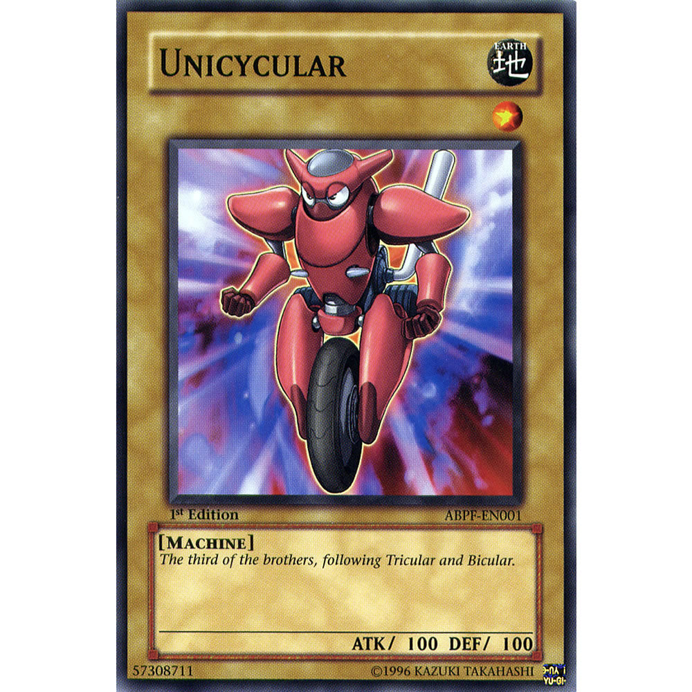 Unicycular ABPF-EN001 Yu-Gi-Oh! Card from the Absolute Powerforce Set