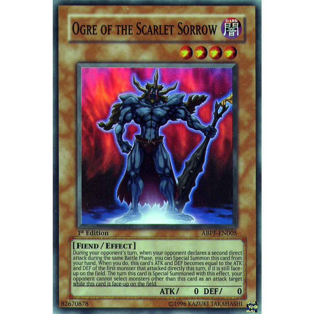 Ogre Of The Scarlet Sorrow ABPF-EN005 Yu-Gi-Oh! Card from the Absolute Powerforce Set