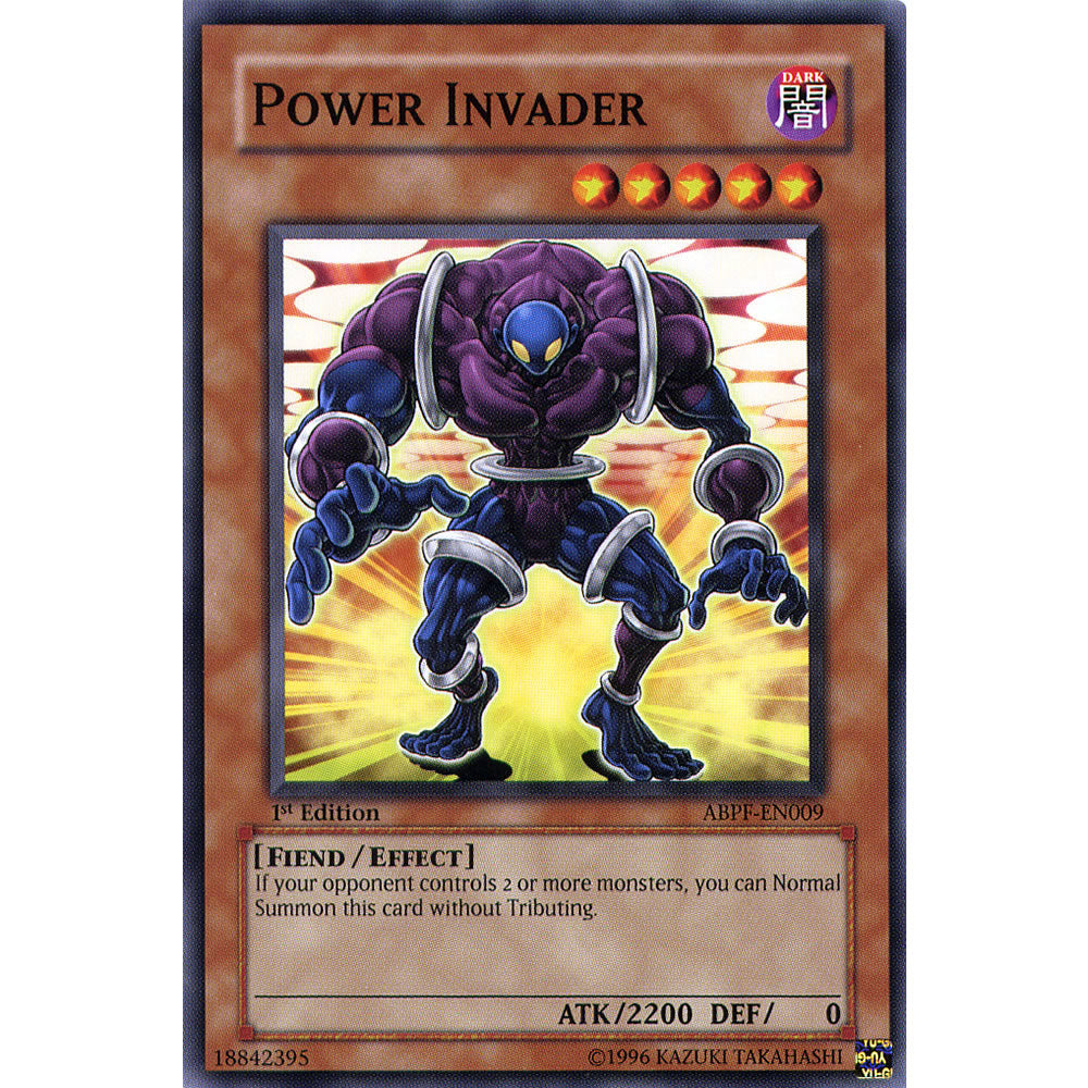 Power Invader ABPF-EN009 Yu-Gi-Oh! Card from the Absolute Powerforce Set