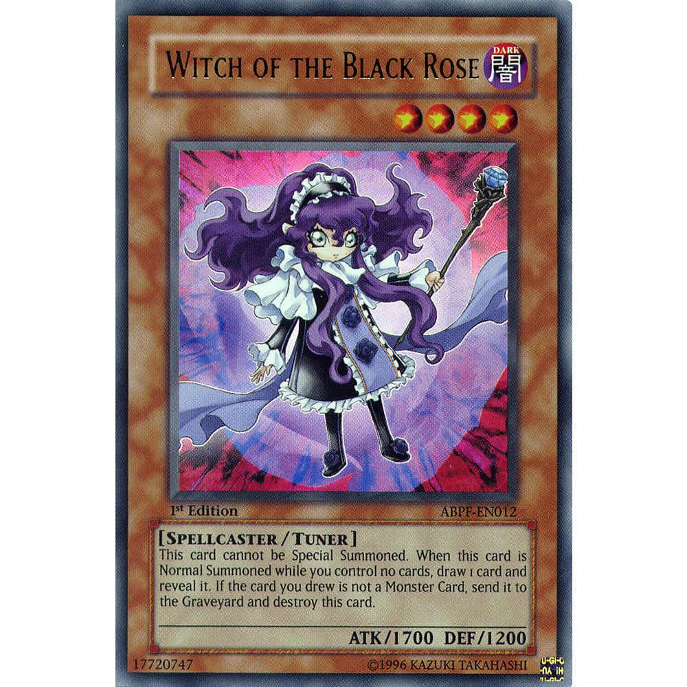 Witch Of The Black Rose ABPF-EN012 Yu-Gi-Oh! Card from the Absolute Powerforce Set