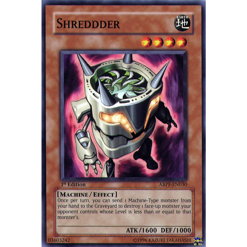 Shredder ABPF-EN030 Yu-Gi-Oh! Card from the Absolute Powerforce Set