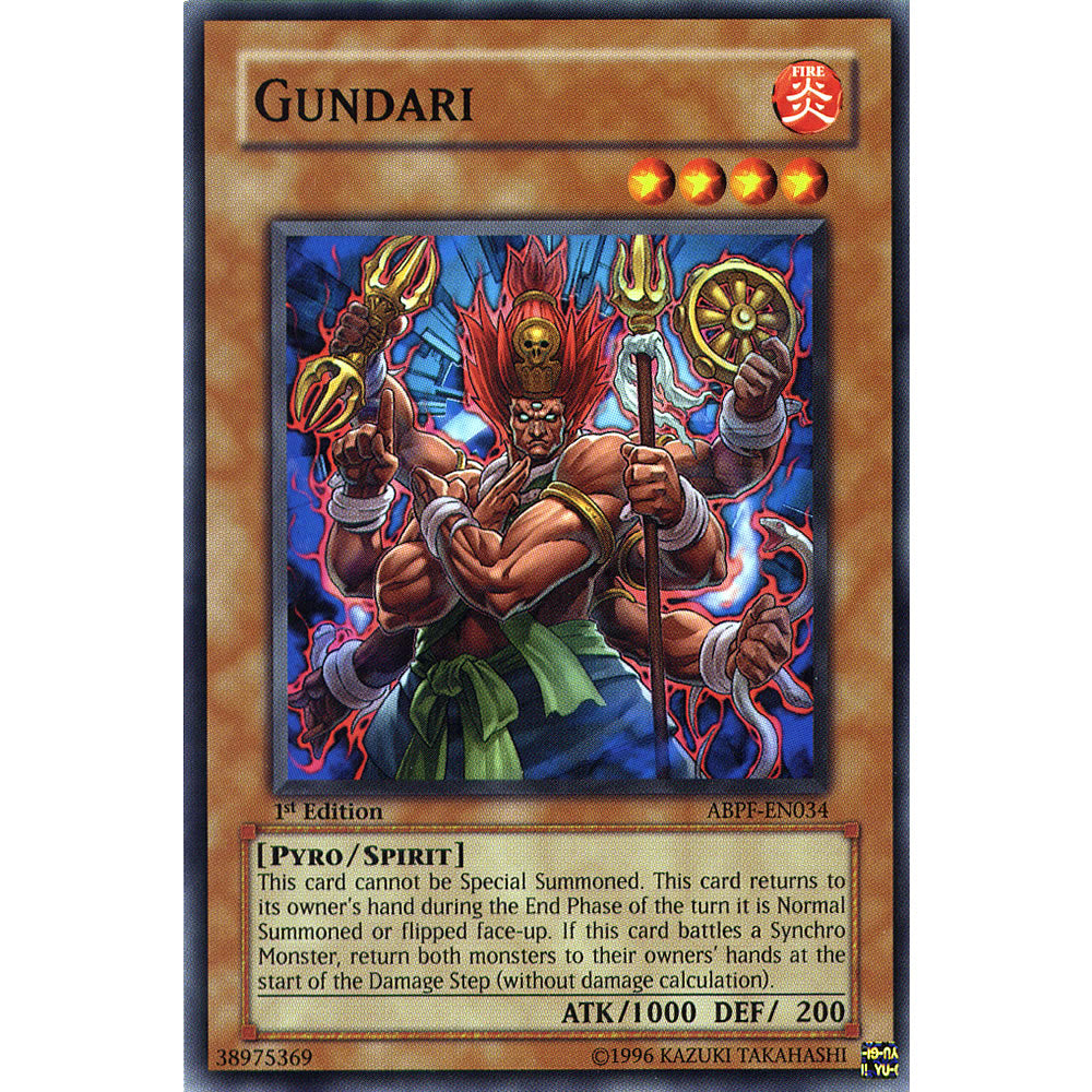 Gundari ABPF-EN034 Yu-Gi-Oh! Card from the Absolute Powerforce Set
