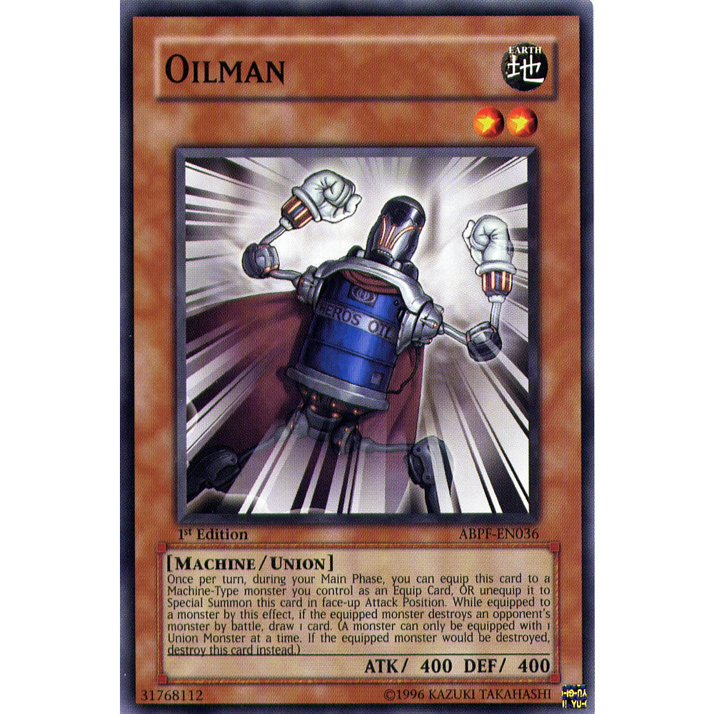 Oilman ABPF-EN036 Yu-Gi-Oh! Card from the Absolute Powerforce Set