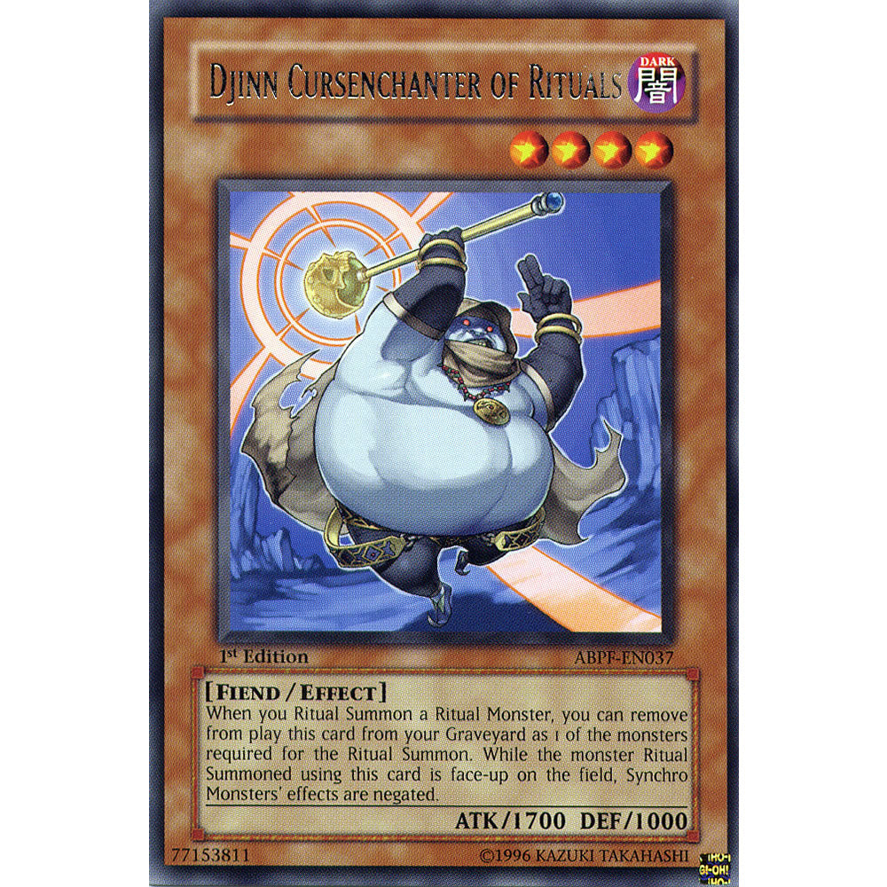 Djinn Cursenchanter Of Rituals ABPF-EN037 Yu-Gi-Oh! Card from the Absolute Powerforce Set