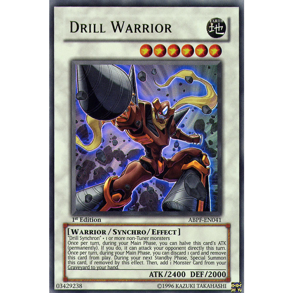 Drill Warrior ABPF-EN041 Yu-Gi-Oh! Card from the Absolute Powerforce Set