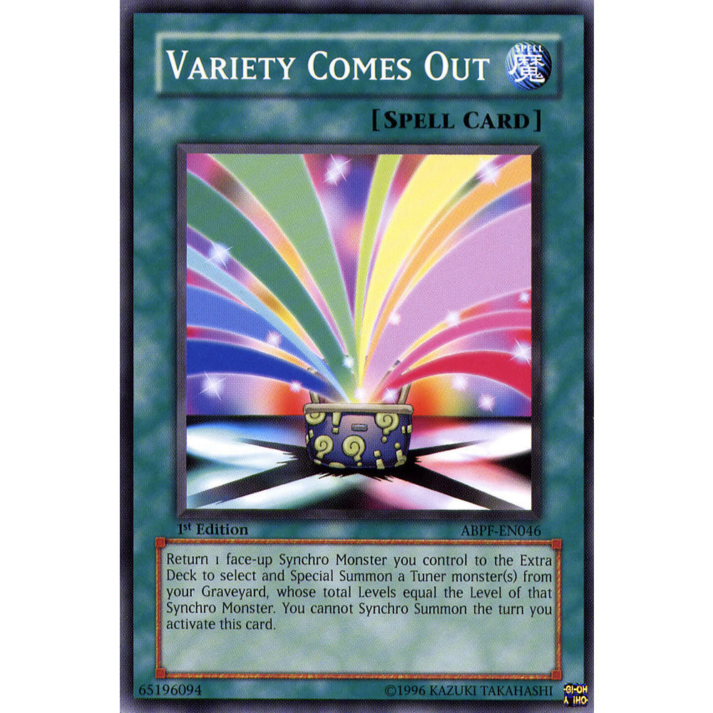 Variety Comes Out ABPF-EN046 Yu-Gi-Oh! Card from the Absolute Powerforce Set