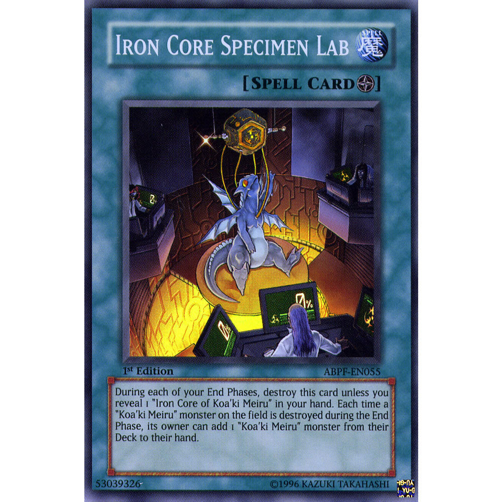 Iron Core Specimen Lab ABPF-EN055 Yu-Gi-Oh! Card from the Absolute Powerforce Set