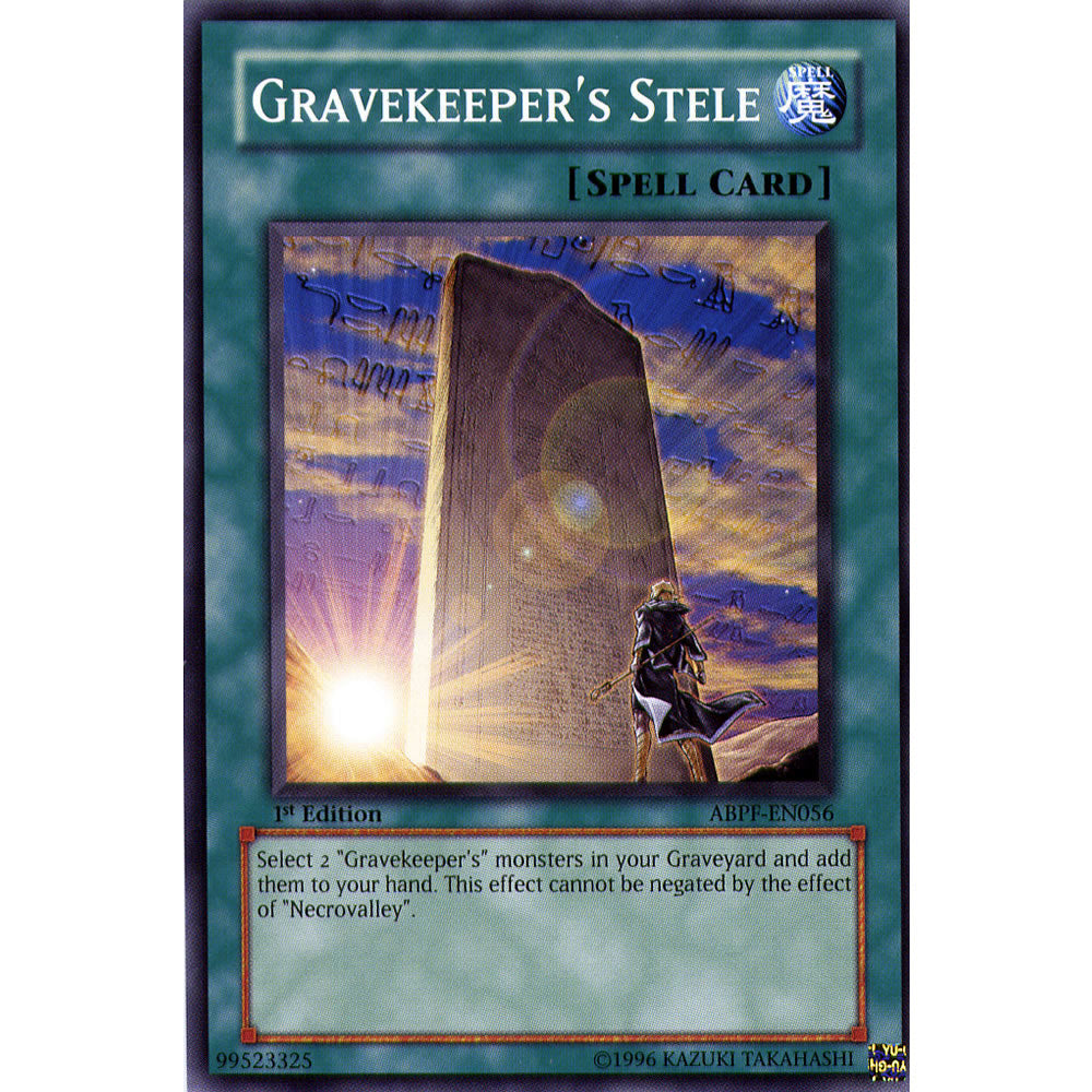 Gravekeepers Stele ABPF-EN056 Yu-Gi-Oh! Card from the Absolute Powerforce Set