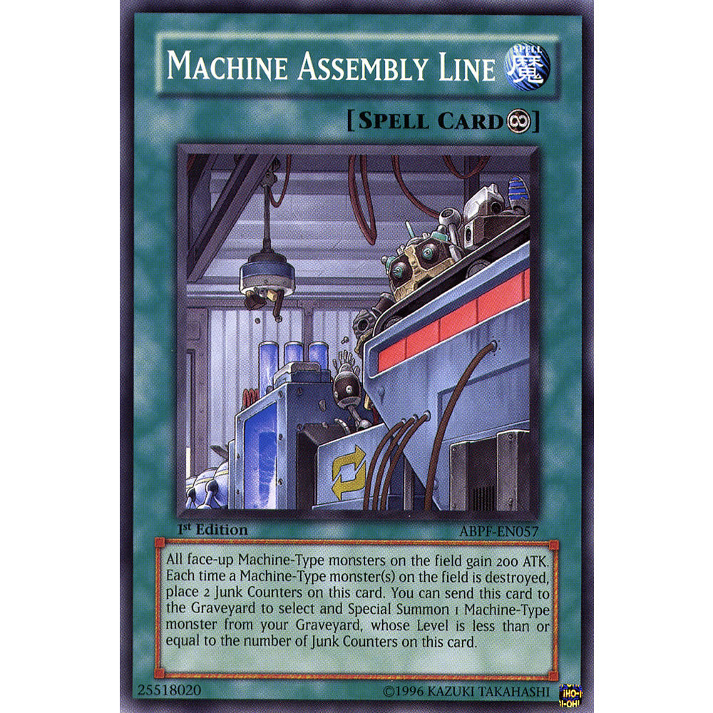 Machine Assembly Line ABPF-EN057 Yu-Gi-Oh! Card from the Absolute Powerforce Set